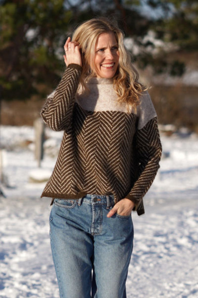 Sienna | Chevron Knitted Sweater