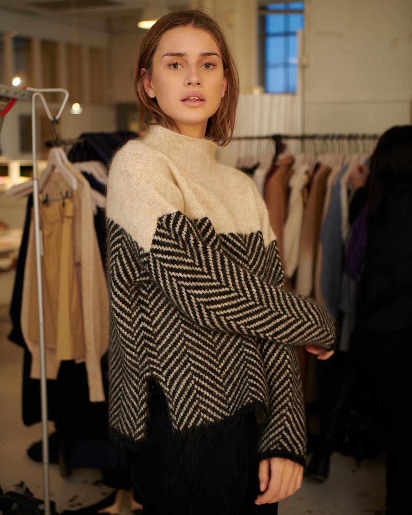 Sienna | Chevron Knitted Sweater
