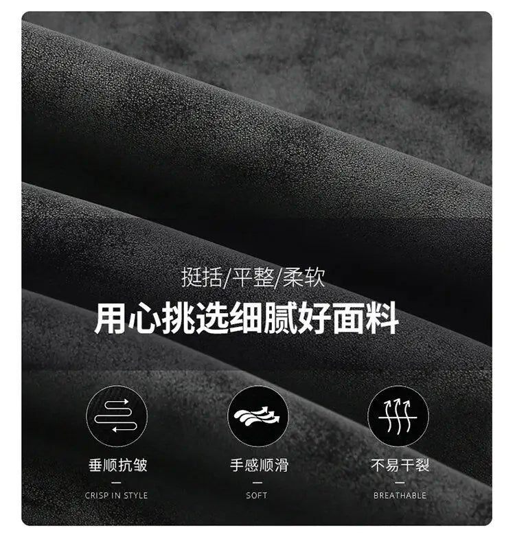 Trend Baseball Collar Leather Jacket for Men's High End Suede Casual Short Coat Social Business Motorcycle Jacket Streetwear