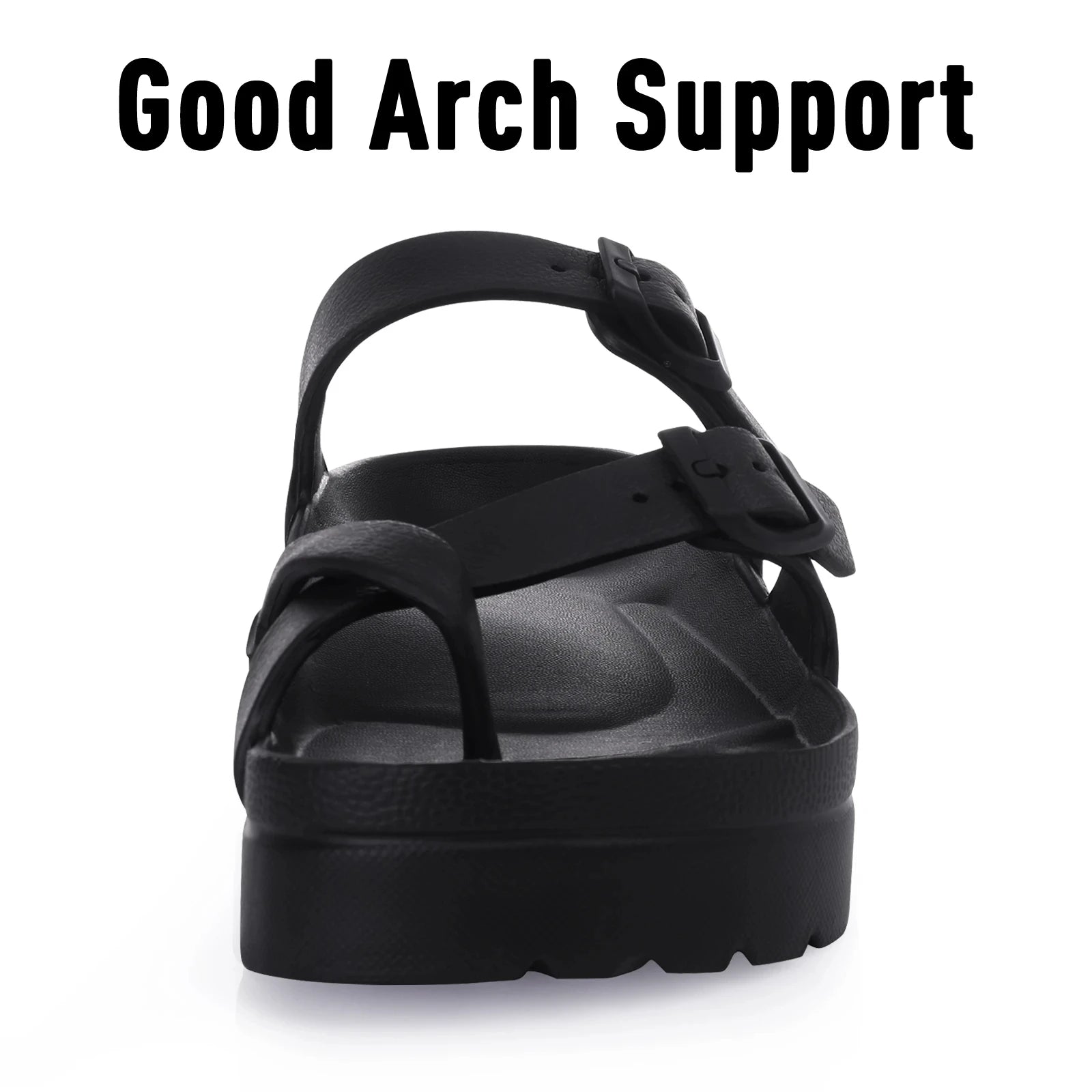 Crestar Women Platform Sandals Fashion EVA Insole Clogs with Arch Support Adjustable Buckle Slippers Outdoors Non-slip Sandals