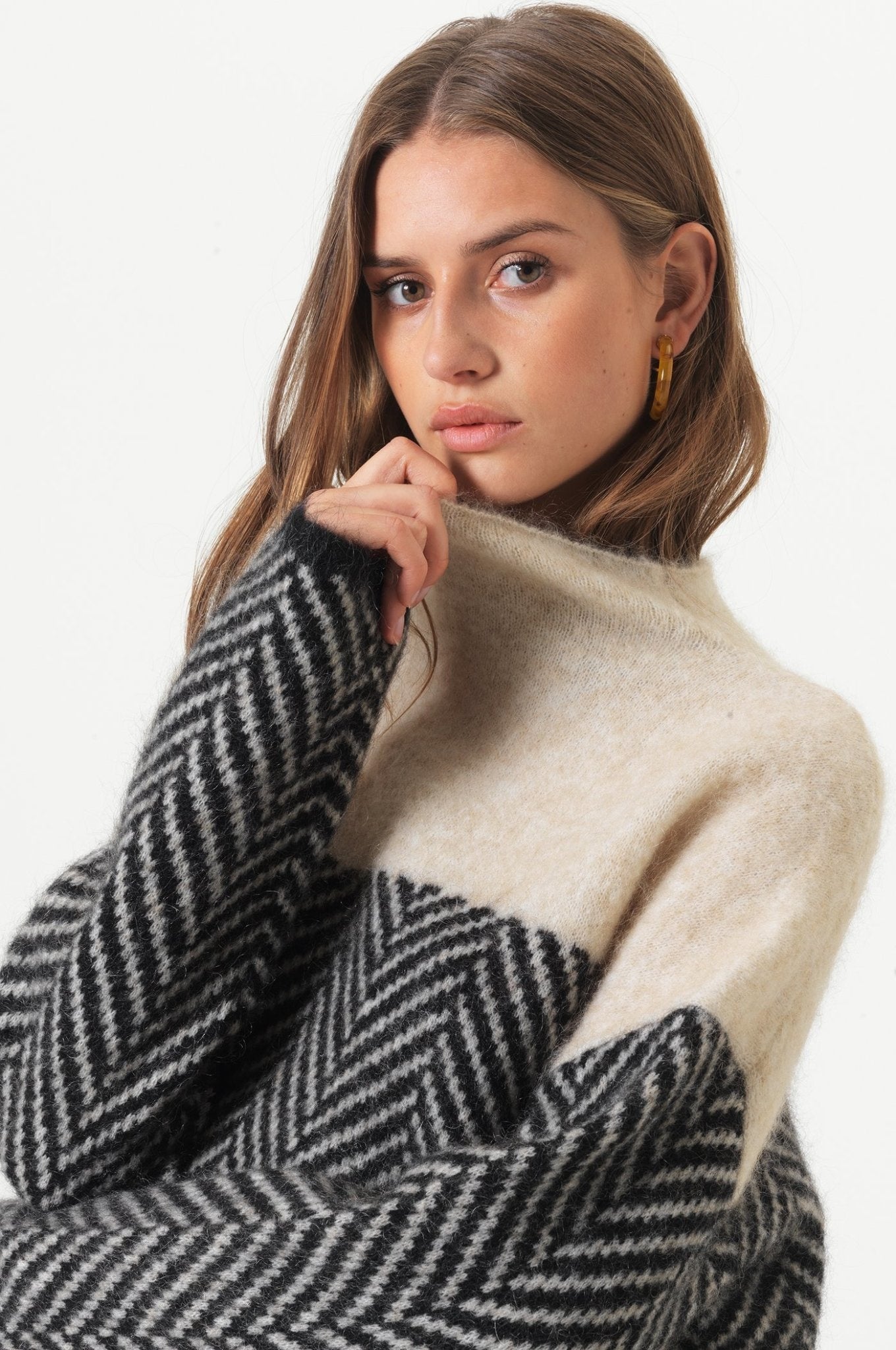 Sienna | Chevron Knitted Sweater