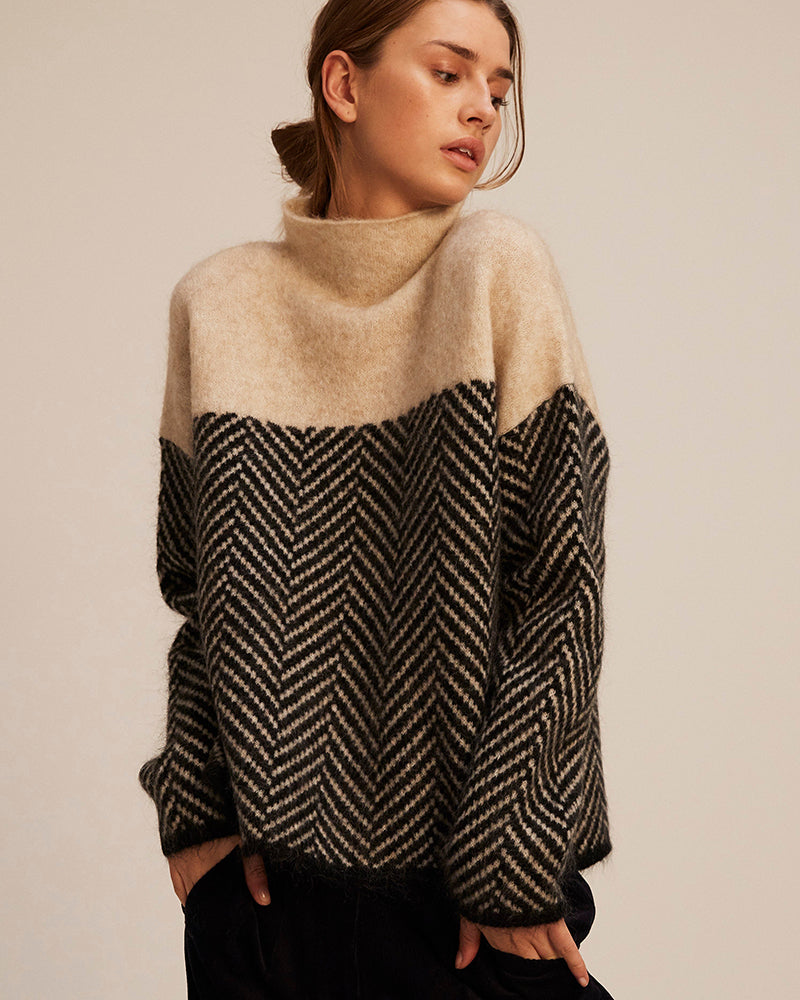 Sienna | Chevron Knitted Sweater