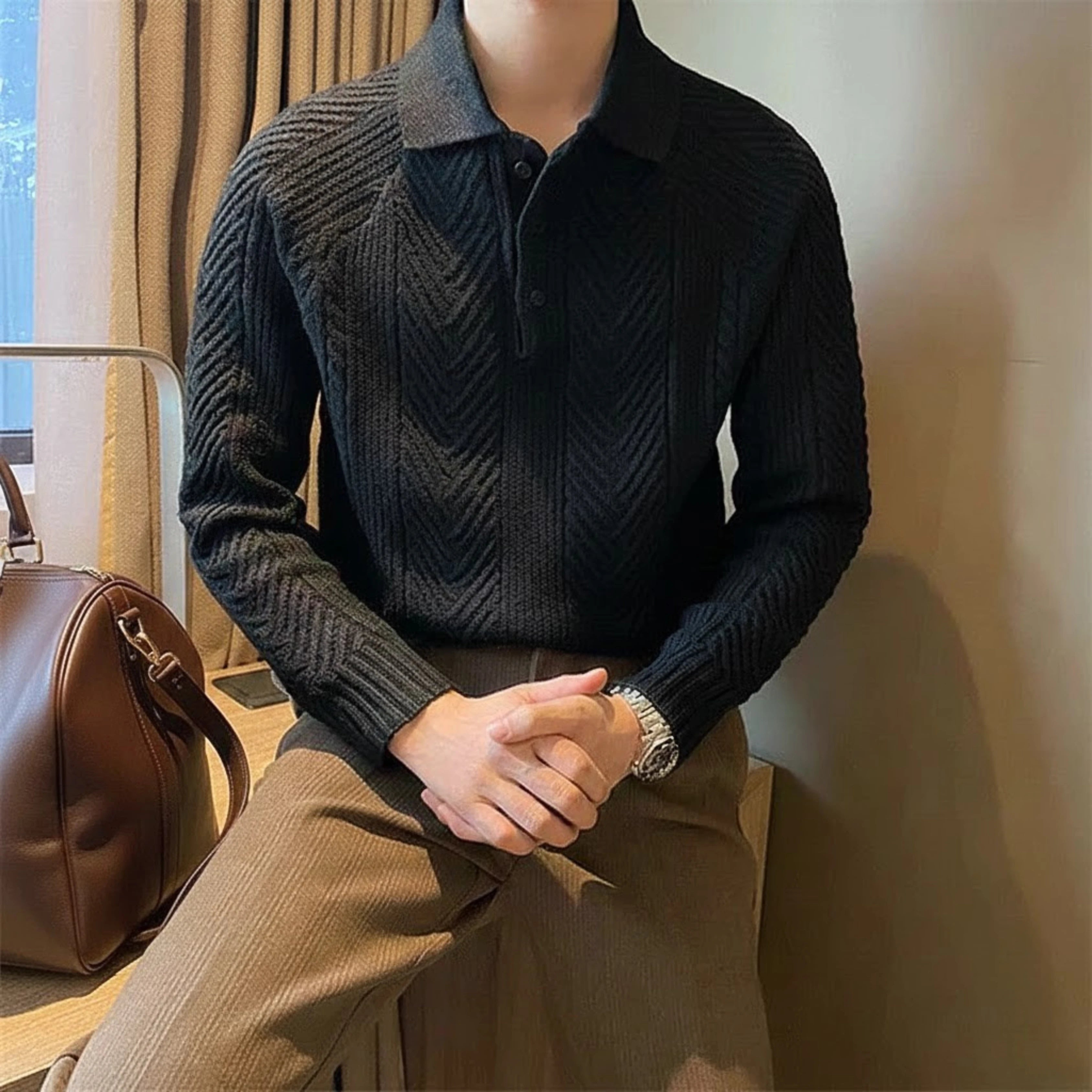 Vittorio Classic Knit Polo