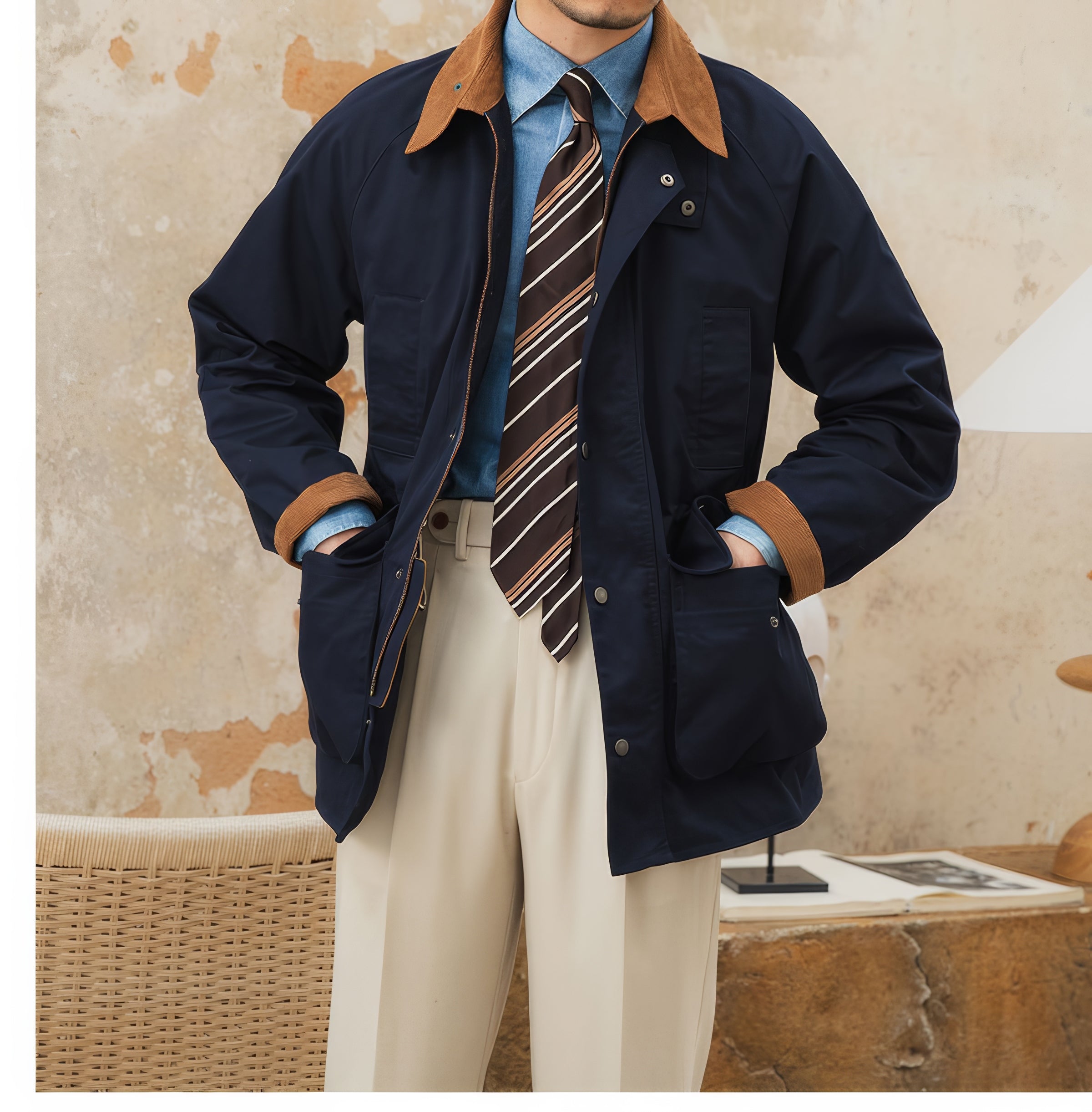 Federico Corduroy Lapel Jacket